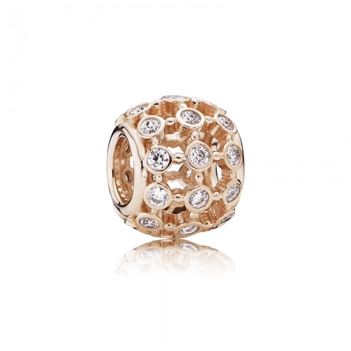 Pandora Charm-In The Spotlight-Rose-Clear CZ Outlet
