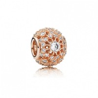 Pandora Charm-Inner Radiance-Rose-Clear CZ Outlet Pandora Charm-Inner Radiance-Rose-Clear CZ Outlet
