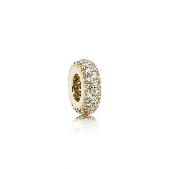 Pandora Charm-Inspiration Within Spacer-14K Gold-CZ Outlet