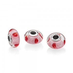 Pandora Charm-Kisses All Around-Murano Glass Outlet