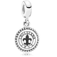 Pandora Charm-Louisiana Dangle-Black Enamel Outlet Pandora Charm-Louisiana Dangle-Black Enamel Outlet
