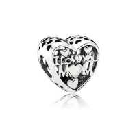 Pandora Charm-Love for Mother-Silver Enamel Outlet