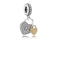 Pandora Charm-Love Locks Dangle-Clear CZ Outlet Pandora Charm-Love Locks Dangle-Clear CZ Outlet