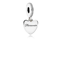 Pandora Charm-Love You Forever Dangle-Clear CZ PU Outlet