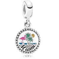 Pandora Charm-Miami Beach Dangle-Mixed Enamel Outlet