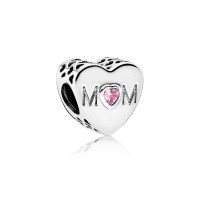 Pandora Charm-Mother Heart-Pink CZ Outlet Pandora Charm-Mother Heart-Pink CZ Outlet