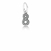 Pandora Charm-Number 8 Dangle-Clear CZ Outlet Pandora Charm-Number 8 Dangle-Clear CZ Outlet