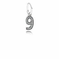 Pandora Charm-Number 9 Dangle-Clear CZ Outlet Pandora Charm-Number 9 Dangle-Clear CZ Outlet