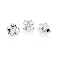 Pandora Charm-Orchid-White Enamel Orchid CZ Outlet Pandora Charm-Orchid-White Enamel Orchid CZ Outlet