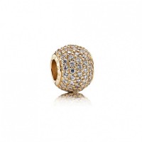 Pandora Charm-Pave Lights-Clear CZ-14K Gold Outlet Pandora Charm-Pave Lights-Clear CZ-14K Gold Outlet