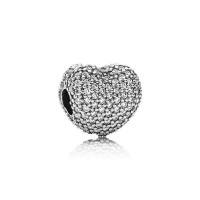 Pandora Charm-Pave Open My Heart Clip-Clear CZ Outlet Pandora Charm-Pave Open My Heart Clip-Clear CZ Outlet