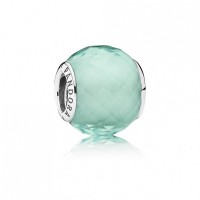 Pandora Charm-Petite Facets-Synthetic Green Quartz Outlet