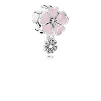 Pandora Charm-Poetic Blooms-S t Pink Enamel Clear CZ Outlet Pandora Charm-Poetic Blooms-S t Pink Enamel Clear CZ Outlet
