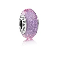 Pandora Charm-Purple Shimmer-Murano Glass Outlet