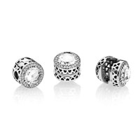 Pandora Charm-Radiant Hearts Clip-Clear CZ Outlet Pandora Charm-Radiant Hearts Clip-Clear CZ Outlet