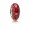 Pandora Charm-Red Effervescence-Murano Glass Clear CZ Outlet