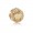 Pandora Charm-Ribbon Heart-14K Gold-Clear CZ Outlet