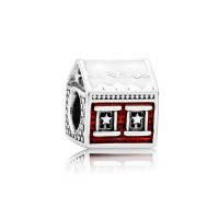 Pandora Charm-Santa's Home-White Translucent Red Enamel Outlet Pandora Charm-Santa's Home-White Translucent Red Enamel Outlet