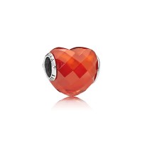 Pandora Charm-Shape Love-Orange Cubic Zirconia Outlet Pandora Charm-Shape Love-Orange Cubic Zirconia Outlet