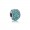 Pandora Charm-Shimmering Droplet-Teal CZ Outlet