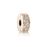 Pandora Charm-Shining Elegance Clip-14K Gold-Clear CZ Outlet Pandora Charm-Shining Elegance Clip-14K Gold-Clear CZ Outlet
