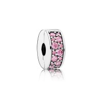 Pandora Charm-Shining Elegance Clip-Pink CZ Outlet Pandora Charm-Shining Elegance Clip-Pink CZ Outlet