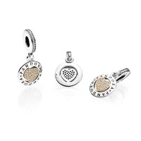 Pandora Charm-Signature Heart Dangle-Clear CZ Outlet Pandora Charm-Signature Heart Dangle-Clear CZ Outlet