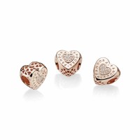 Pandora Charm-Signature Heart-Rose-Clear CZ Outlet Pandora Charm-Signature Heart-Rose-Clear CZ Outlet
