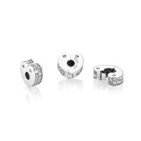 Pandora Charm-Sparkling Arcs Love Clip-Clear CZ Outlet Pandora Charm-Sparkling Arcs Love Clip-Clear CZ Outlet