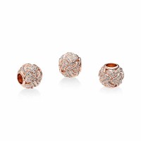 Pandora Charm-Sparkling Love Knot-Rose-Clear CZ Outlet Pandora Charm-Sparkling Love Knot-Rose-Clear CZ Outlet