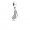 Pandora Charm-Sparkling Stiletto Dangle-Clear CZ Outlet