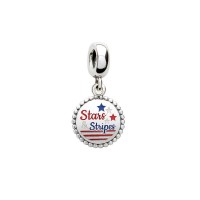 Pandora Charm-Stars Stripes Dangle-Red-White-Blue Enamel Outlet Pandora Charm-Stars Stripes Dangle-Red-White-Blue Enamel Outlet