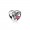 Pandora Charm-Struck By Love-Magenta Enamel Clear CZ Outlet