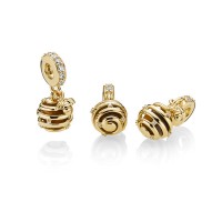 Pandora Charm-Sweet As Honey-Shine-Tiger Eye Clear CZ Outlet