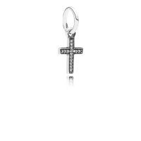 Pandora Charm-Symbol Faith Cross Dangle-Clear CZ Outlet Pandora Charm-Symbol Faith Cross Dangle-Clear CZ Outlet
