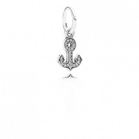 Pandora Charm-Symbol Stability Dangle-Clear CZ Outlet Pandora Charm-Symbol Stability Dangle-Clear CZ Outlet