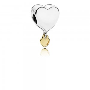 Pandora Charm-Two Hearts Dangle Outlet