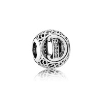 Pandora Charm-Vintage D-Clear CZ Outlet Pandora Charm-Vintage D-Clear CZ Outlet
