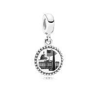 Pandora Charm-Washington D.C.Dangle-Black Enamel Outlet