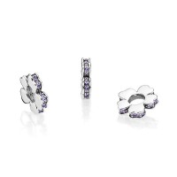 Pandora Charm-Wildflower Meadow Spacer-Lilac Crystals Outlet Pandora Charm-Wildflower Meadow Spacer-Lilac Crystals Outlet
