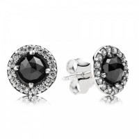 Pandora Earring-Black Spinel Stud Outlet Pandora Earring-Black Spinel Stud Outlet