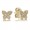 Pandora Earring-Butterfly Stud-Gold Outlet