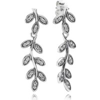 Pandora Earring-Leaf Droppers Nature Outlet Pandora Earring-Leaf Droppers Nature Outlet
