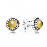 Pandora Earring-November Birthstone Citrine Birthstone Stud Outlet