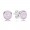 Pandora Earring-October Birthstone Pink Crystal Droplet-925 Silver Outlet