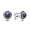 Pandora Earring-September Birthstone Lapis Lazuli Birthstone Stud Outlet