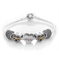 Pandora Bracelet-Limited Edition Mothers Heart Family Complete Outlet Pandora Bracelet-Limited Edition Mothers Heart Family Complete Outlet