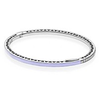 Pandora Bracelet-Purple Radiant Hearts Of Love Bangle Outlet
