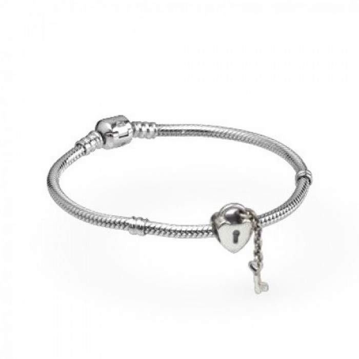 Pandora Bracelet-Secret Lover Keys Complete-Silver Outlet