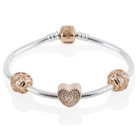 Pandora Bracelet-Sweetheart Love Complete-Rose Gold Outlet Pandora Bracelet-Sweetheart Love Complete-Rose Gold Outlet